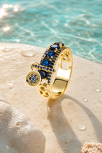 Night Ocean Blue Ring