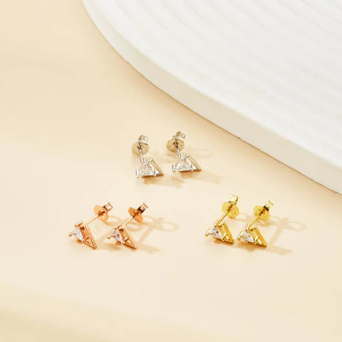 ARROWHEAD STUD EARRINGS (PAIR)