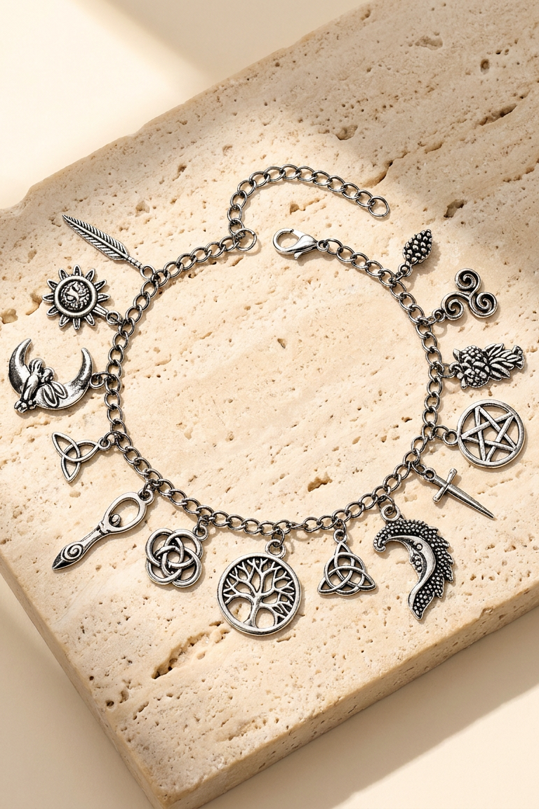Charm Bracelet — 2-in-1 Vintage Symbolic Charm Anklet