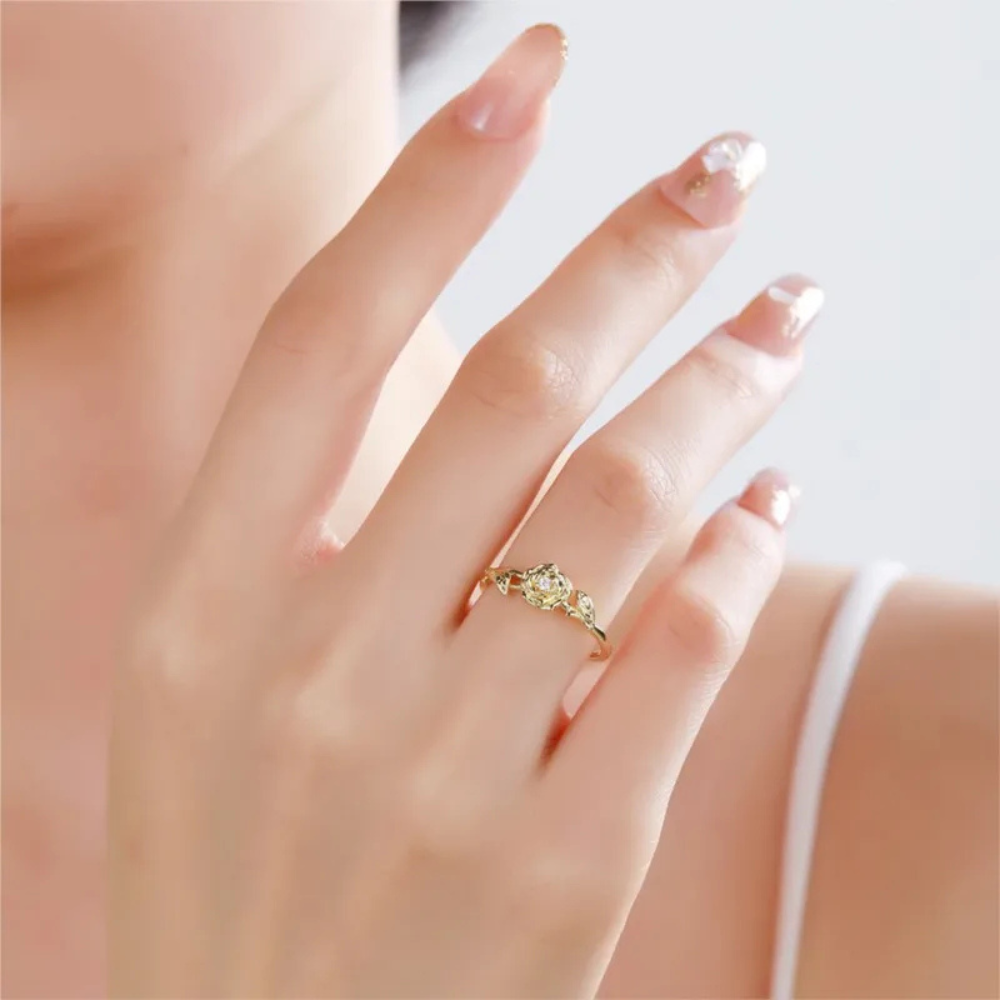 BIRTH FLOWER RING (ADJUSTABLE)