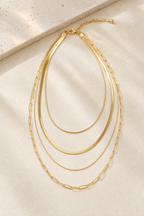 Snake Stacking Chain Necklace