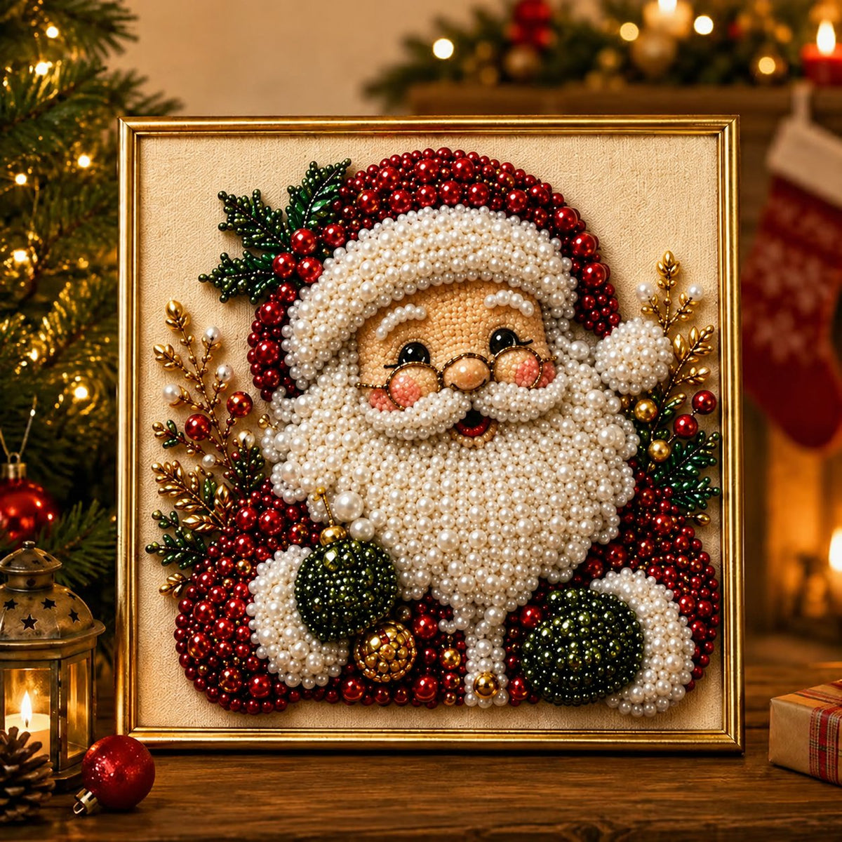 🎄Weihnachtsdeko – DIY Bastelset Perlen-Diamant-Kugeln