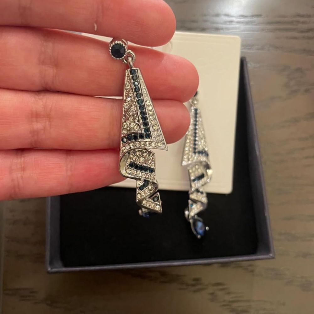 VINTAGE GEMSTONE EARRINGS (PAIR)