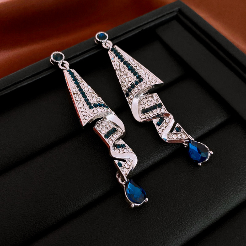 VINTAGE GEMSTONE EARRINGS (PAIR)