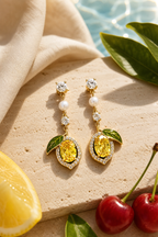 Lemon Earrings Studs