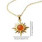 CITRINE SUN NECKLACE