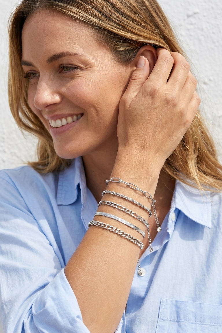 Casual Stacking Bracelet Set