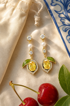 Lemon Earrings Studs