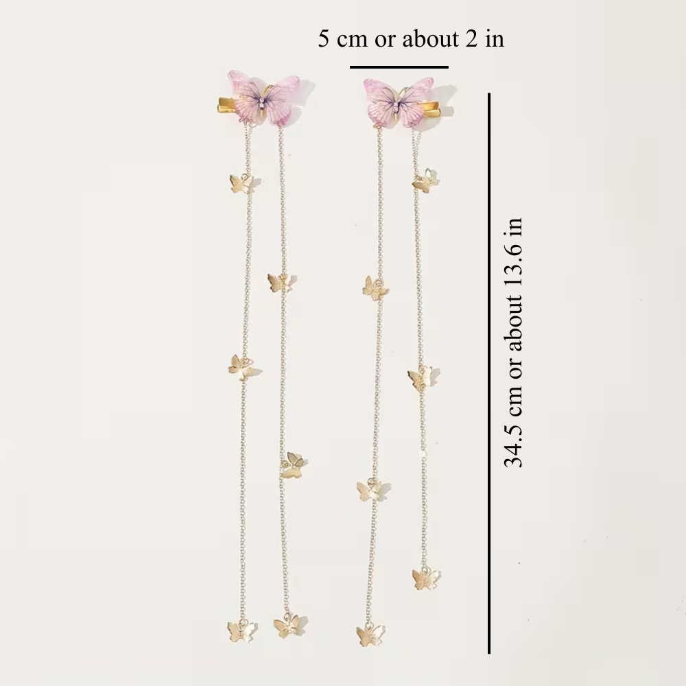 BUTTERFLY HAIR CLIPS