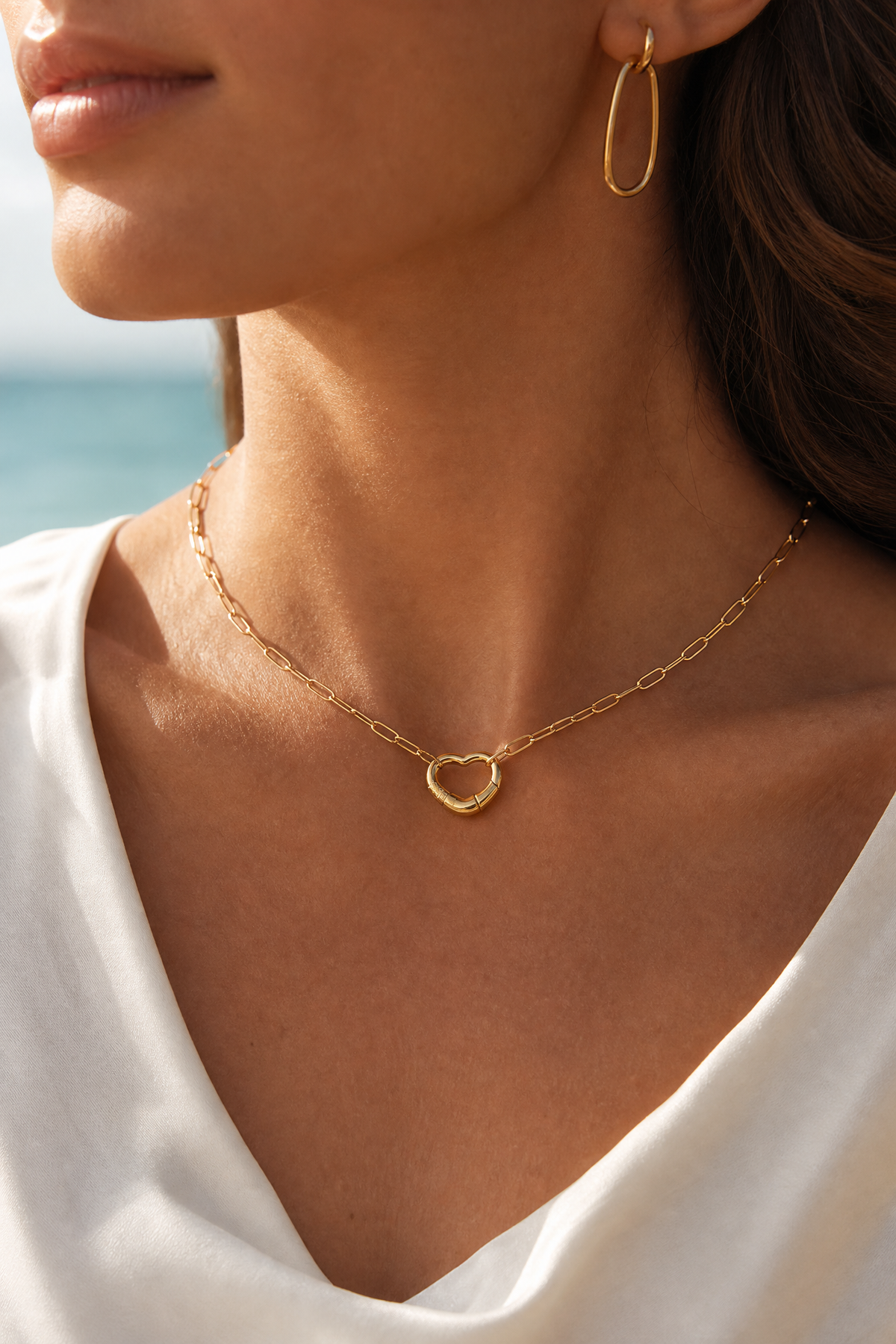 Heart shape Gold-plated Necklace
