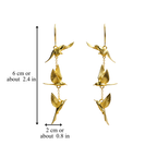 FLYING BIRD DANGLE EARRINGS (PAIR)