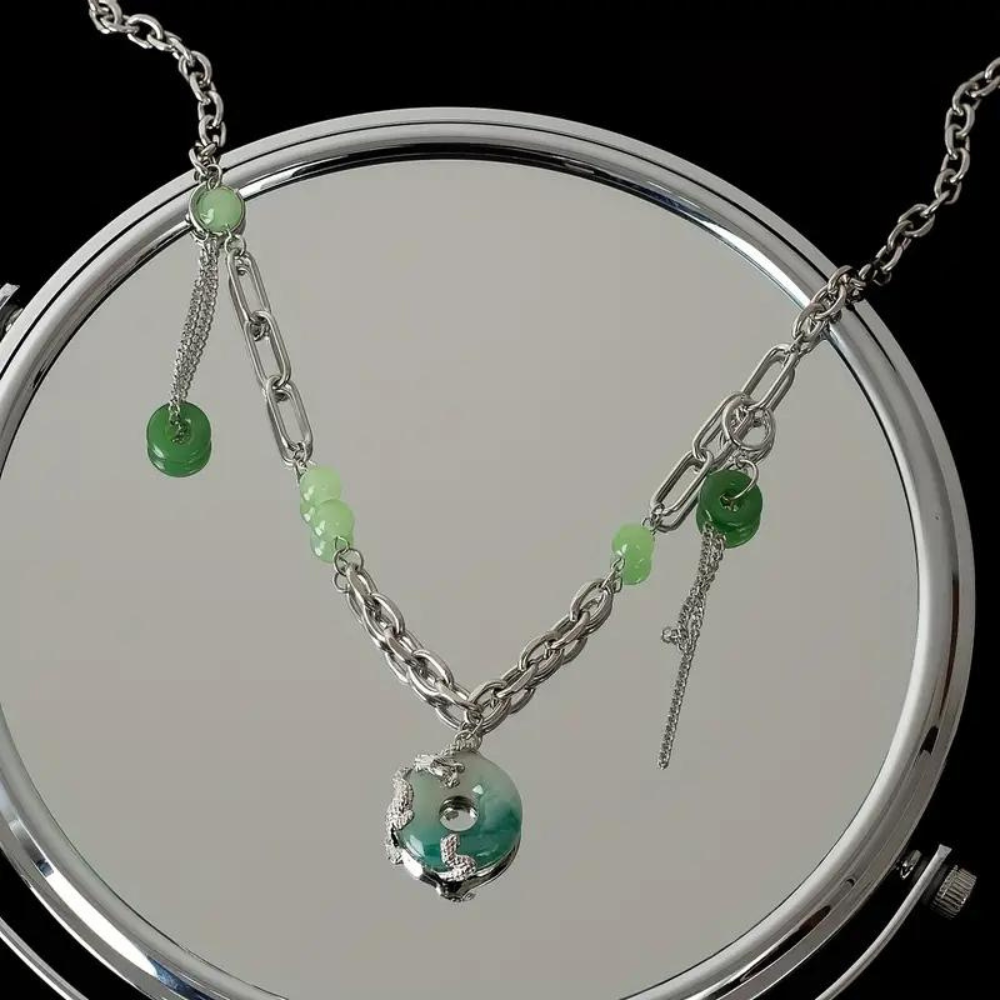JADE DRAGON JEWELRY SET