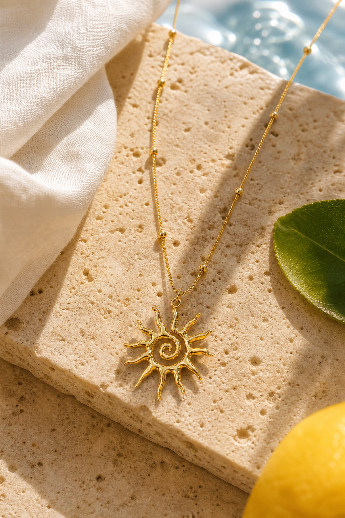 Ravello Sun Pendant Necklace