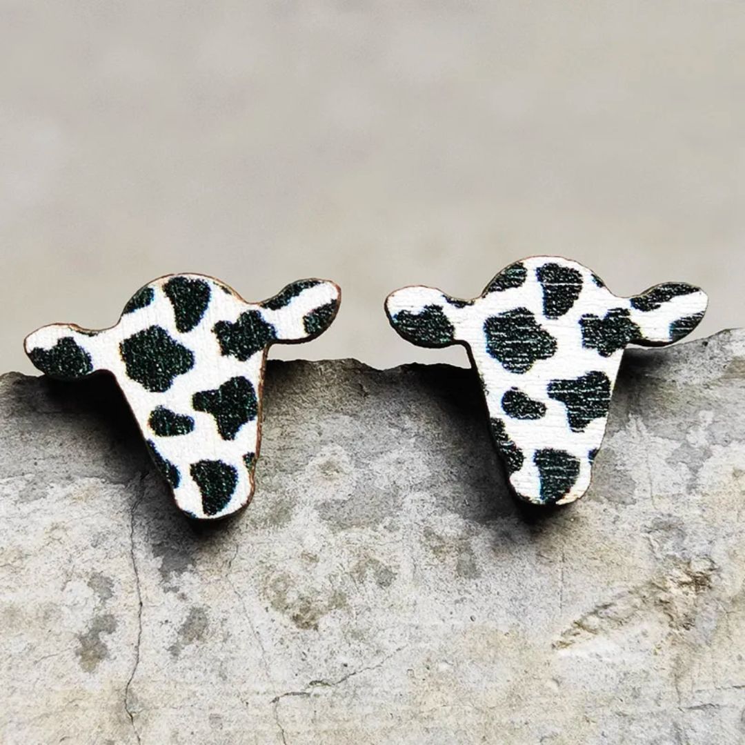 WESTERN COWHEAD EARRINGS (PAIR)