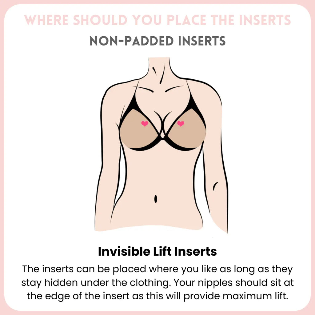 Lift Inserts — Sticky Bra Inserts, No Sewing