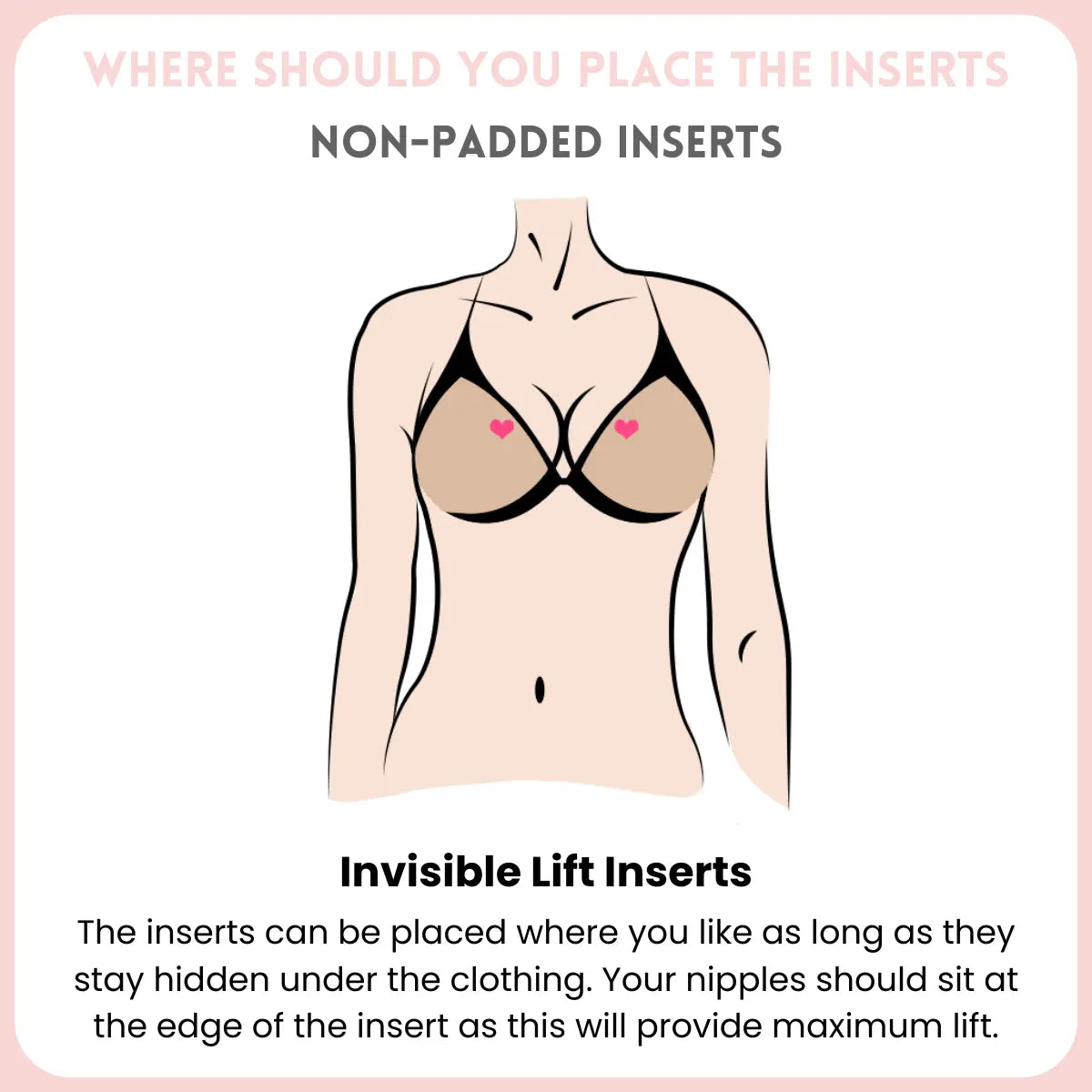 Lift Inserts — Sticky Bra Inserts, No Sewing