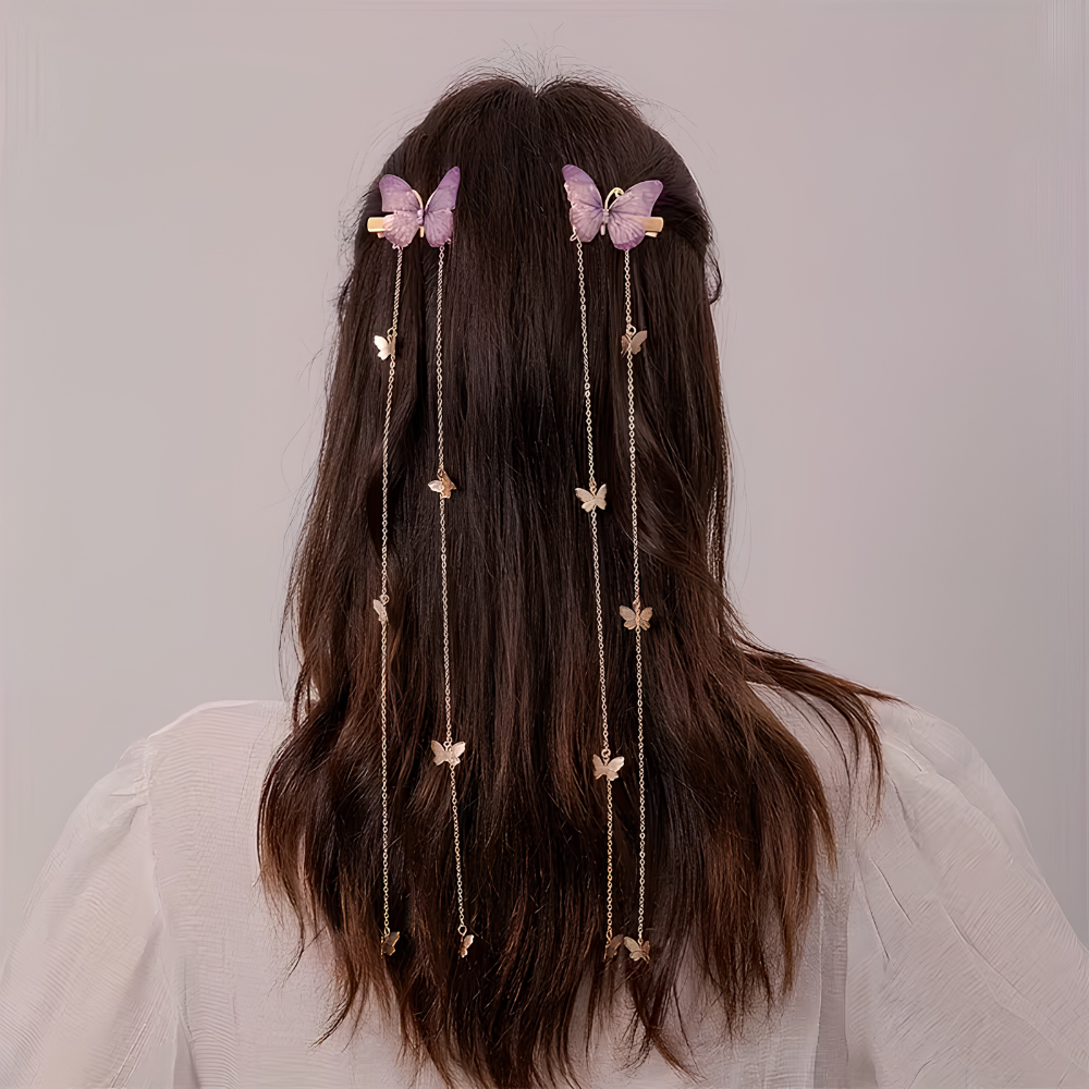 BUTTERFLY HAIR CLIPS
