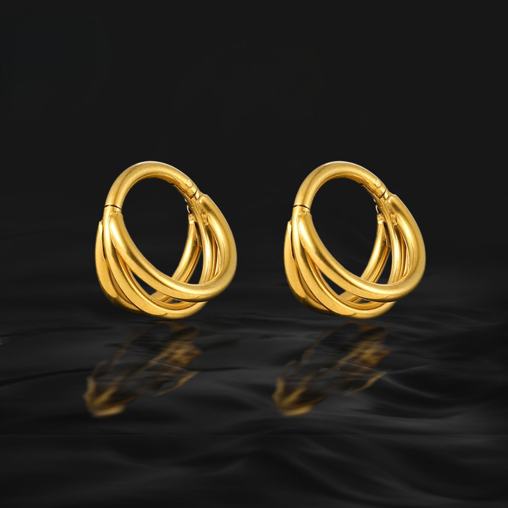 TRIPLE HARMONY HOOPS (PAIR)