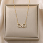 Bow cross zircon Necklace