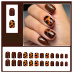 Aufklebbare Nägel mit Schleife und Diamanten
