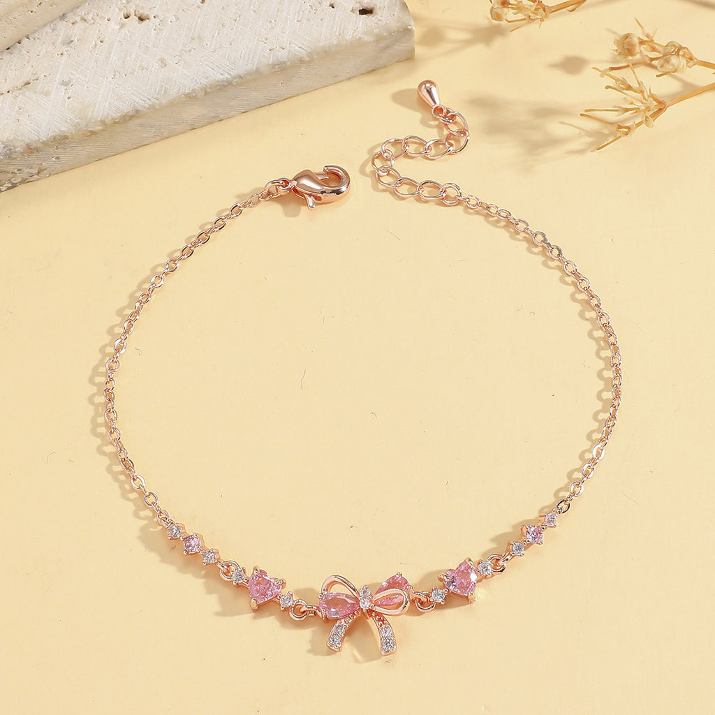 Butterfly Knot Pendant Bracelet