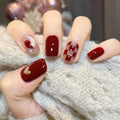 Weihnachts-Lebkuchenmann Süßigkeiten-Sterne zum Aufkleben (Press-on Nails)