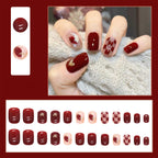 Weihnachts-Lebkuchenmann Süßigkeiten-Sterne zum Aufkleben (Press-on Nails)