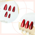 Kirsch-Cat-Eye-Press-on-Nägel