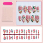Weihnachts-Lebkuchenmann Süßigkeiten-Sterne zum Aufkleben (Press-on Nails)