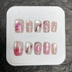 Weihnachts-Lebkuchenmann Süßigkeiten-Sterne zum Aufkleben (Press-on Nails)