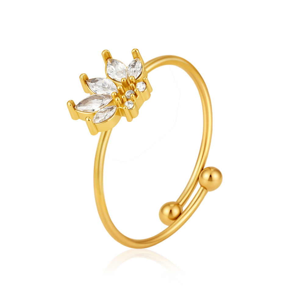 Classy adjustable open ring