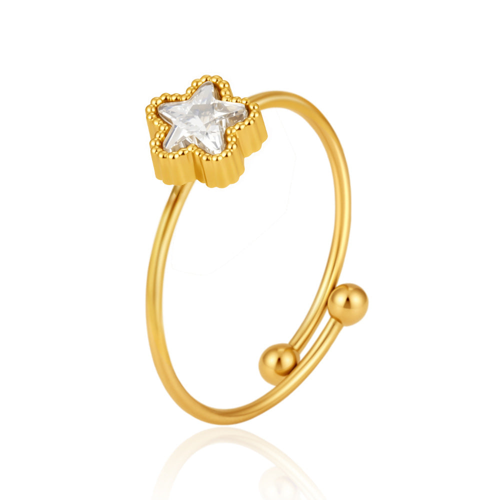 Classy adjustable open ring