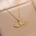 Dreamy Angel Love Zircon necklace