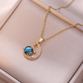 Dreamy Planet Retro Moon necklace