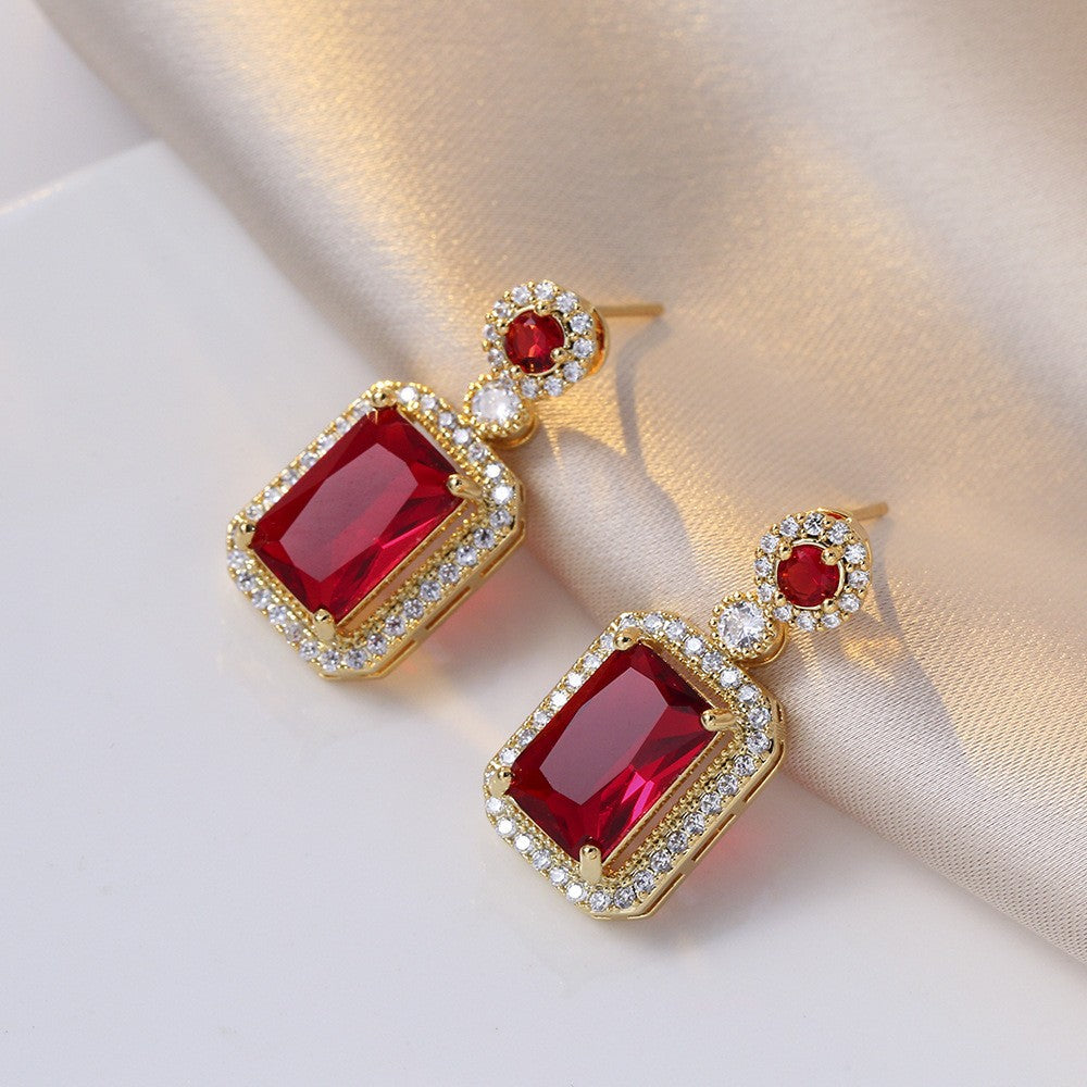Elegant Zirconia Earrings