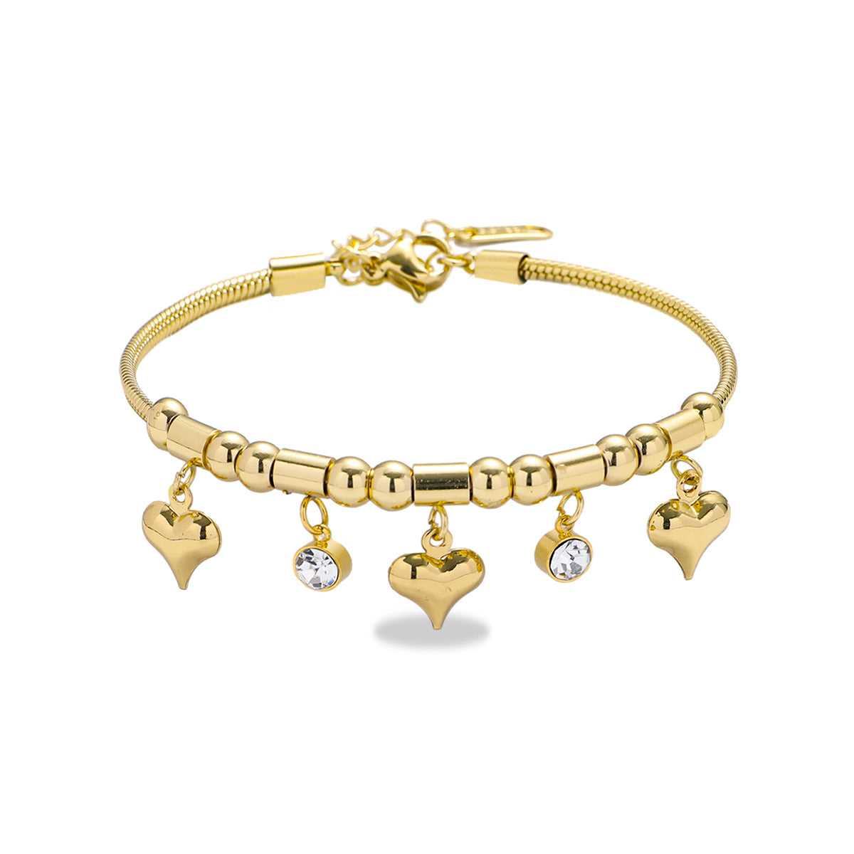 Elegant heart-shaped zircon Bracelet