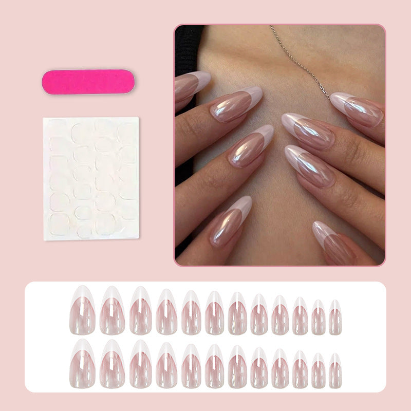 Explosive French Pink Short Almond Press-on-Nägel