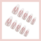 Explosive French Pink Short Almond Press-on-Nägel