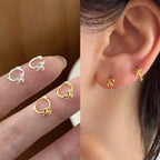Exquisite bow ear buckles earrings
