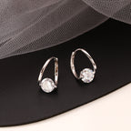 Exquisite zircon earrings