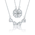 Four-leaf flower zircon Necklace