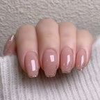 Glitter french press on nails