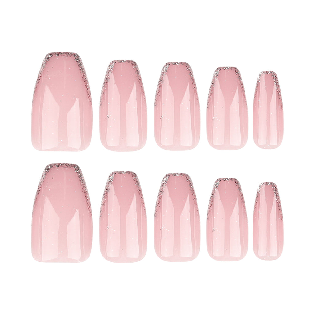 Glitter french press on nails