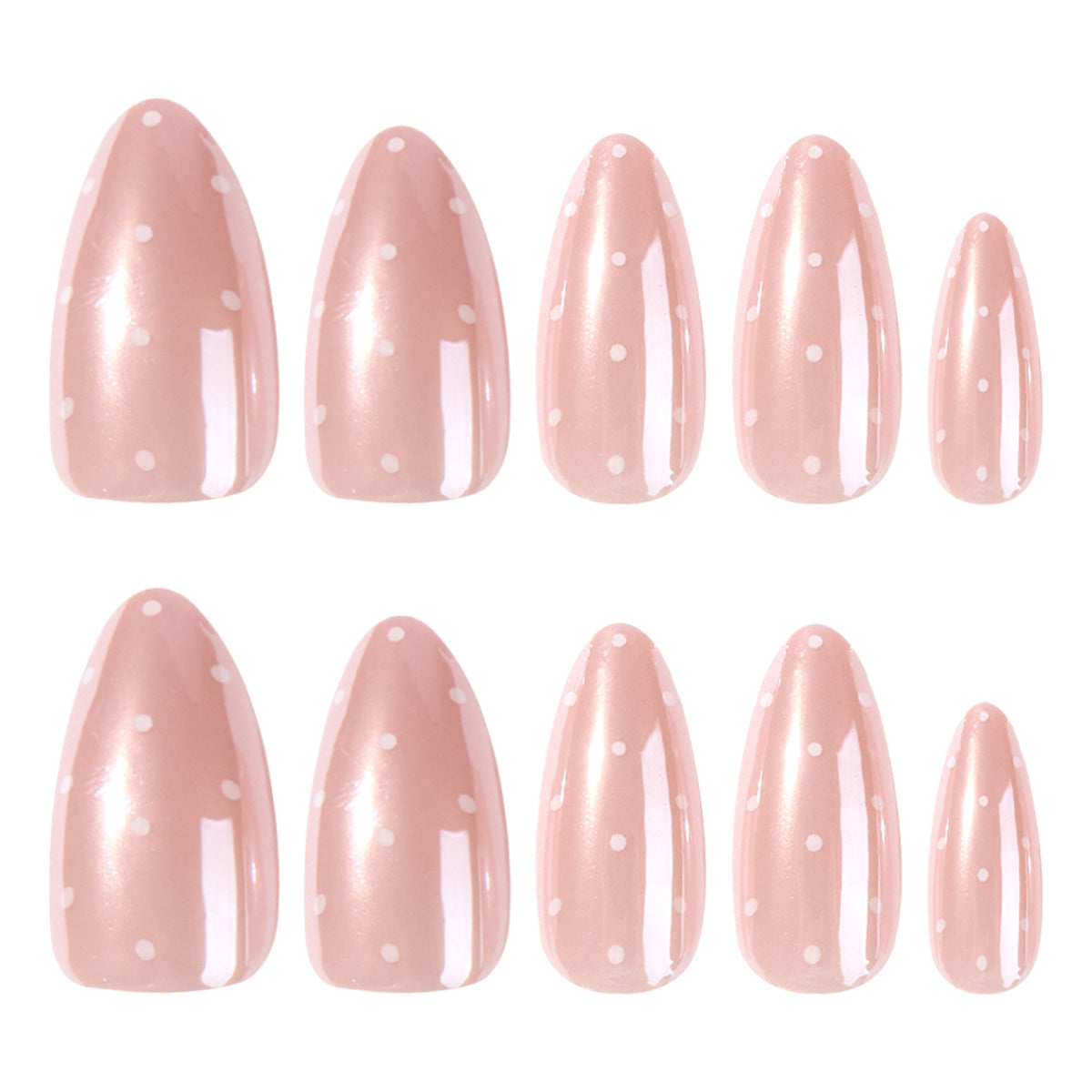 Hailey dot press on nails