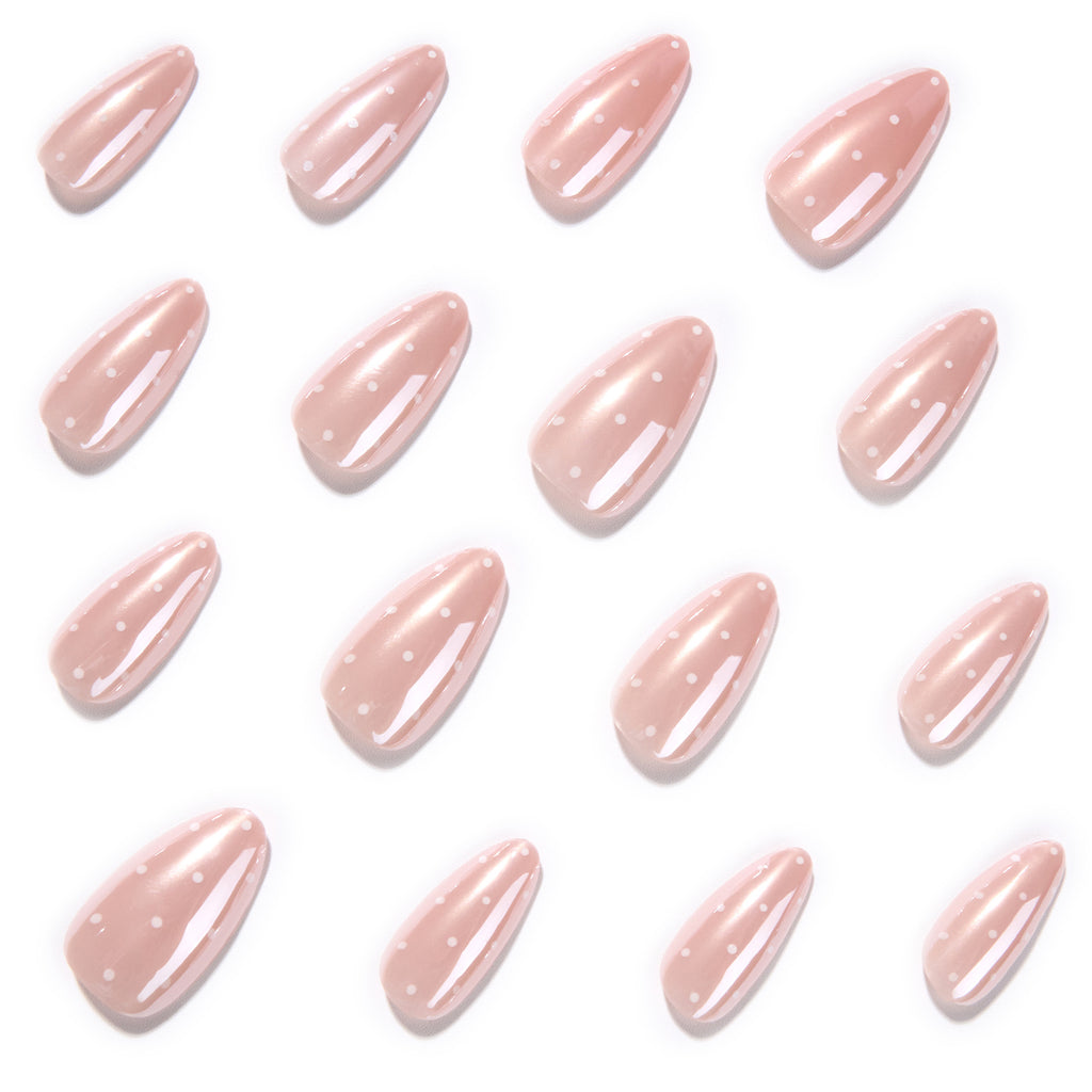 Hailey dot press on nails