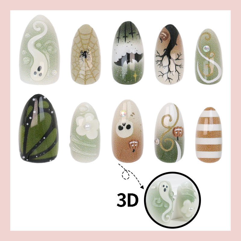 Lustige 3D-Geister-Klebenaegel für Halloween