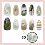 Lustige 3D-Geister-Klebenaegel für Halloween