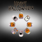 Halloween Ghost Flower Spider Cute Pumpkin press on nails