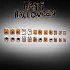 Halloween Ghost Flower Spider Cute Pumpkin press on nails