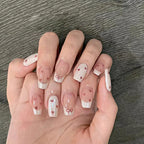 Weihnachts-Lebkuchenmann Süßigkeiten-Sterne zum Aufkleben (Press-on Nails)